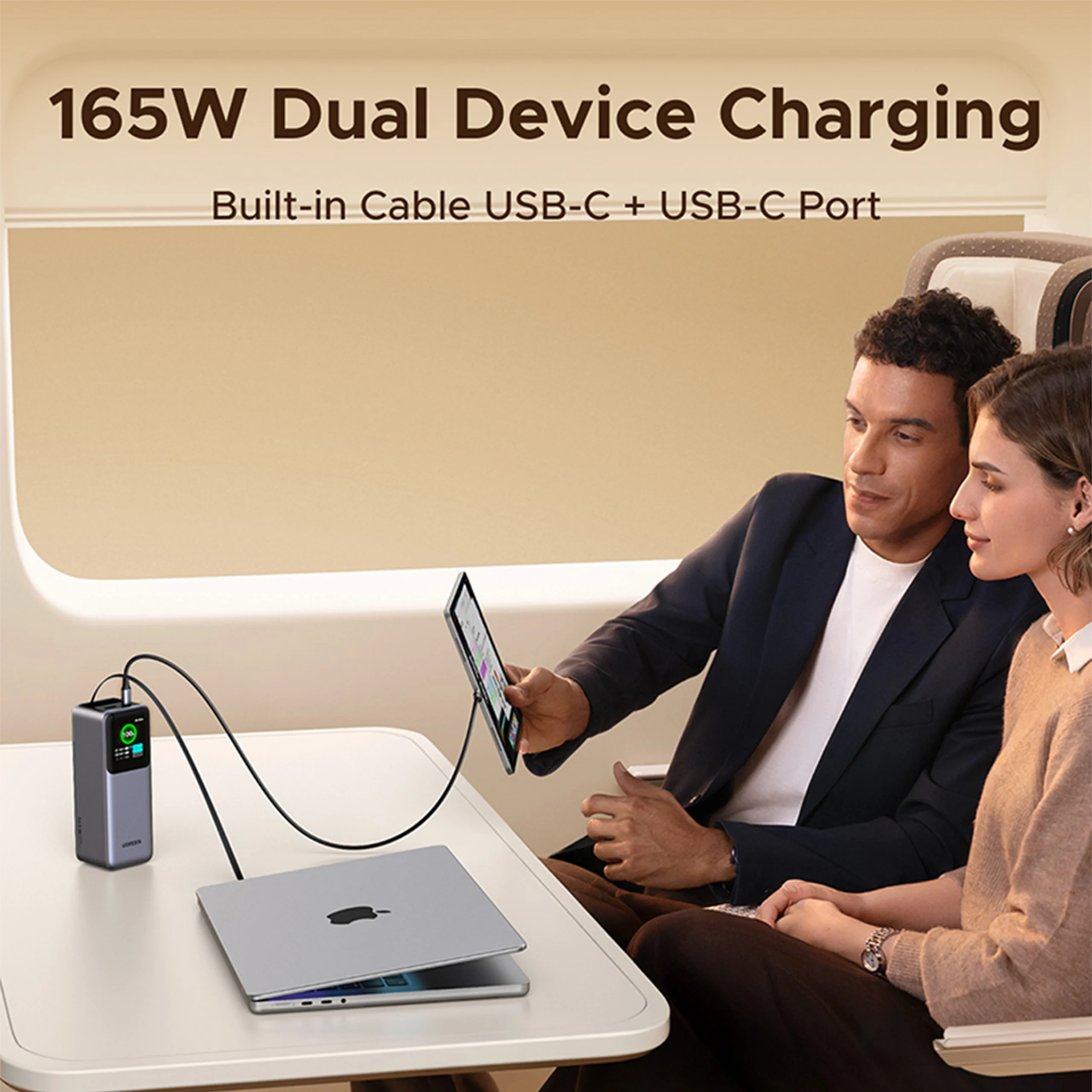 ugreen 20000mah 165w power bank with retractable cable – pb726 55987b ugreen 20000mah 165w power bank with retractable cable – pb726 55987b