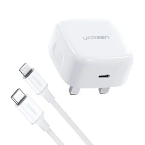 ugreen 20w type c pd fast charger with type c to lightning 1 meter cable set – cd137 70297