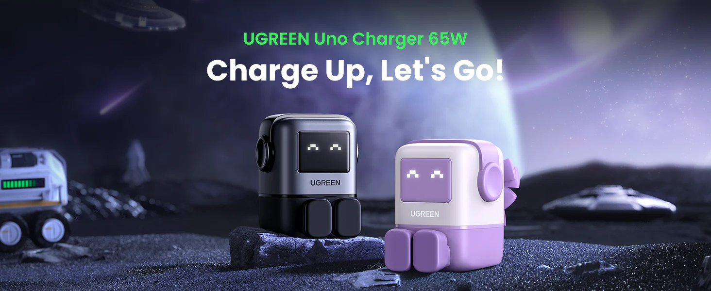 ugreen 65w uno rg gan fast charging adapter – cd361 – 25686 – 1 year warranty