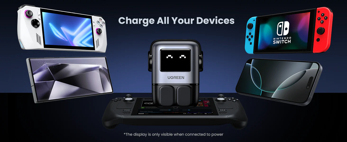 ugreen 65w uno rg gan fast charging adapter – cd361 – 25686 – 1 year warranty